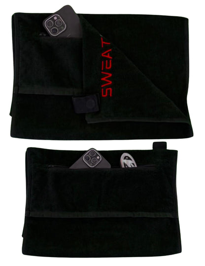 gym towel solution to put valuables inside 